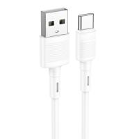 Кабель USB HOCO X83 Victory USB - Type-C, 3A, 1 м, белый фото