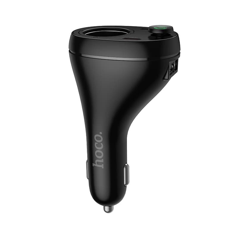 Автомобильное зарядное устройство с FM-Трансмиттер HOCO E88 Star, 1xUSB + 2xUSB-C, 0.5A, 35W, черный фото