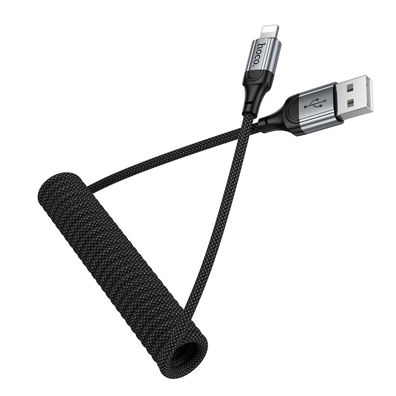 Кабель USB HOCO X121 Nuevo USB - Lightning, 2.4А, 1 м, черный фото