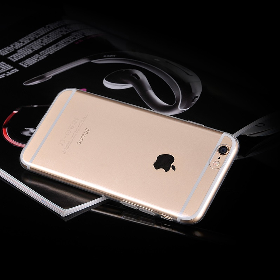 Чехол HOCO TPU Light Series для iPhone 6+/6s+, темно-прозрачный фото