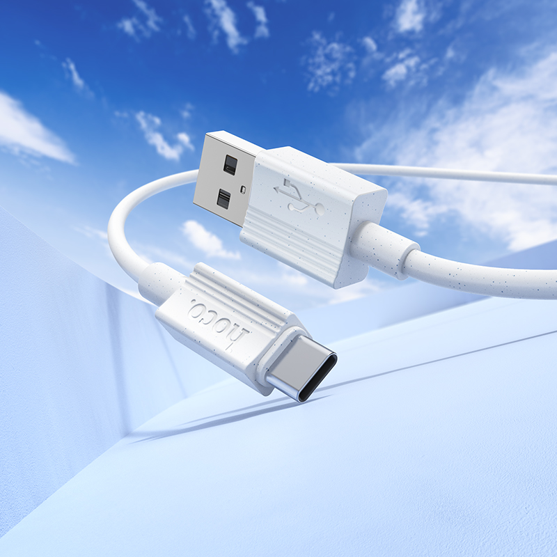 Кабель USB HOCO X107 Favor USB - Type-C, 3A, 1 м, белый фото