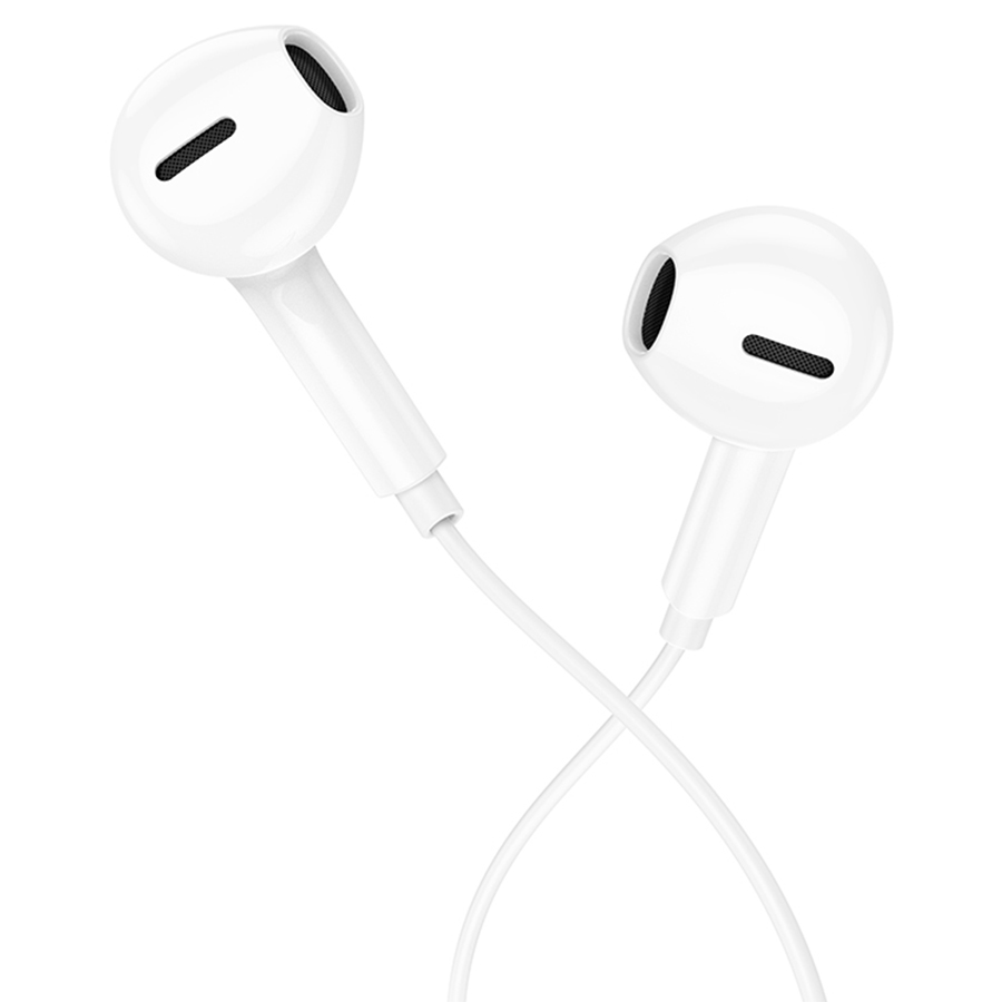 Проводные наушники BOROFONE BM71 Light song, Jack 3.5mm, 1.2 м, белый фото