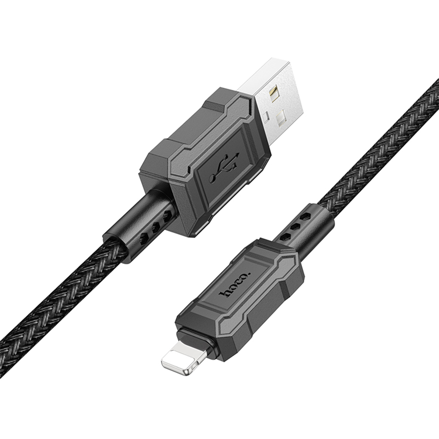 Кабель USB HOCO X94 Leader USB - Lightning, 2.4А, 1 м, черный фото