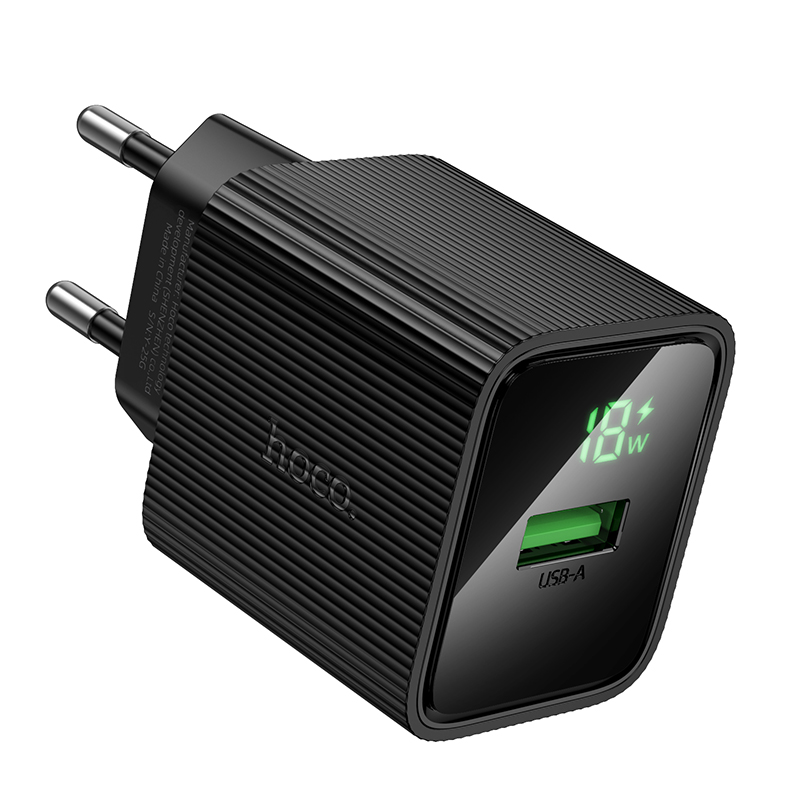 Сетевое зарядное устройство HOCO CS81A Excellent 1xUSB, 18W, черный фото