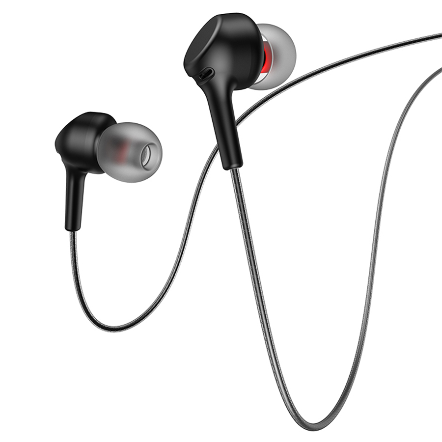 Проводные наушники HOCO M78 El Placer, Jack 3.5mm, 1.2 м, черный фото