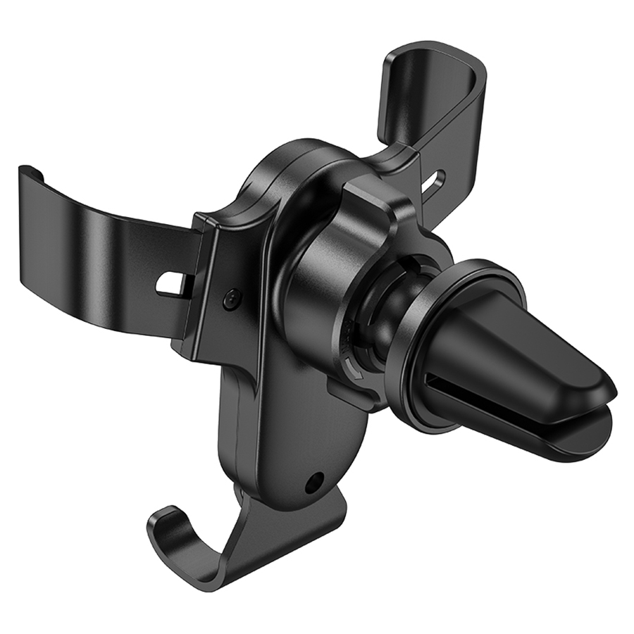 Автомобильный держатель BOROFONE BH74 Rock, зажимной, на воздуховод, черный фото