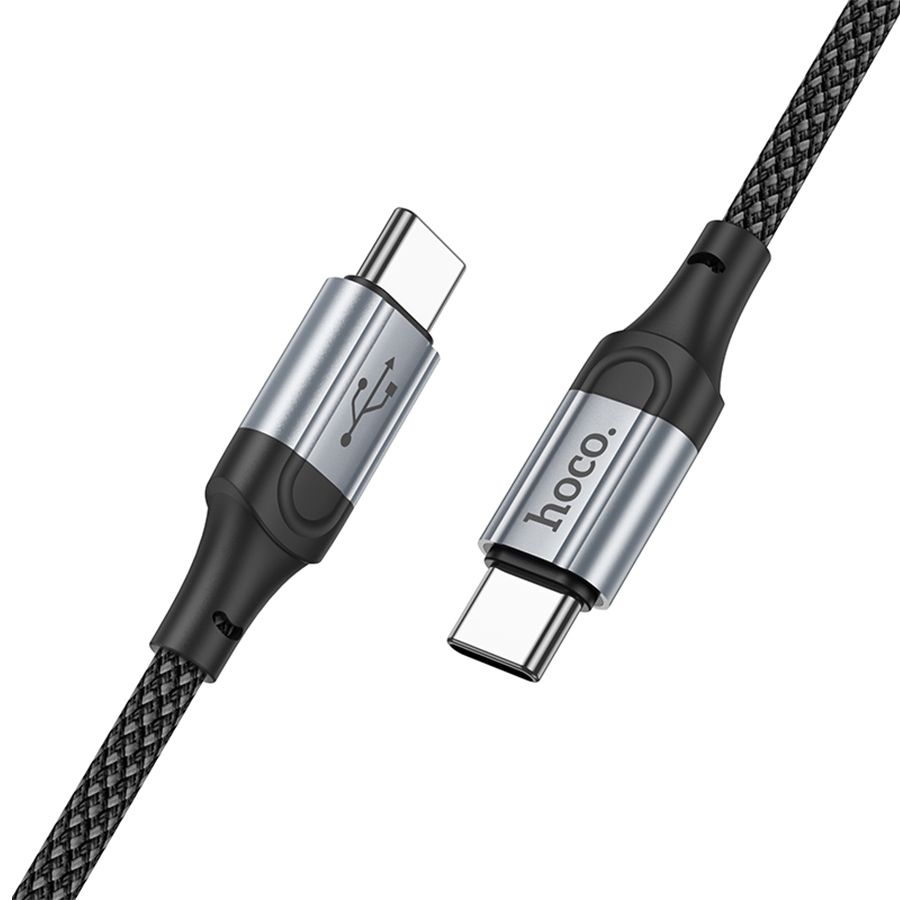 Кабель USB-C HOCO X102 Fresh Type-C - Type-C, 3A, 60W, 1 м, черный фото