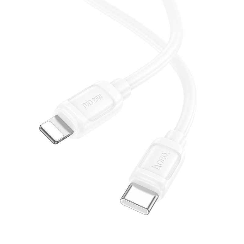 Кабель USB-C HOCO X115 Surpass Type-C - Lightning, 27W, 1 м, белый фото