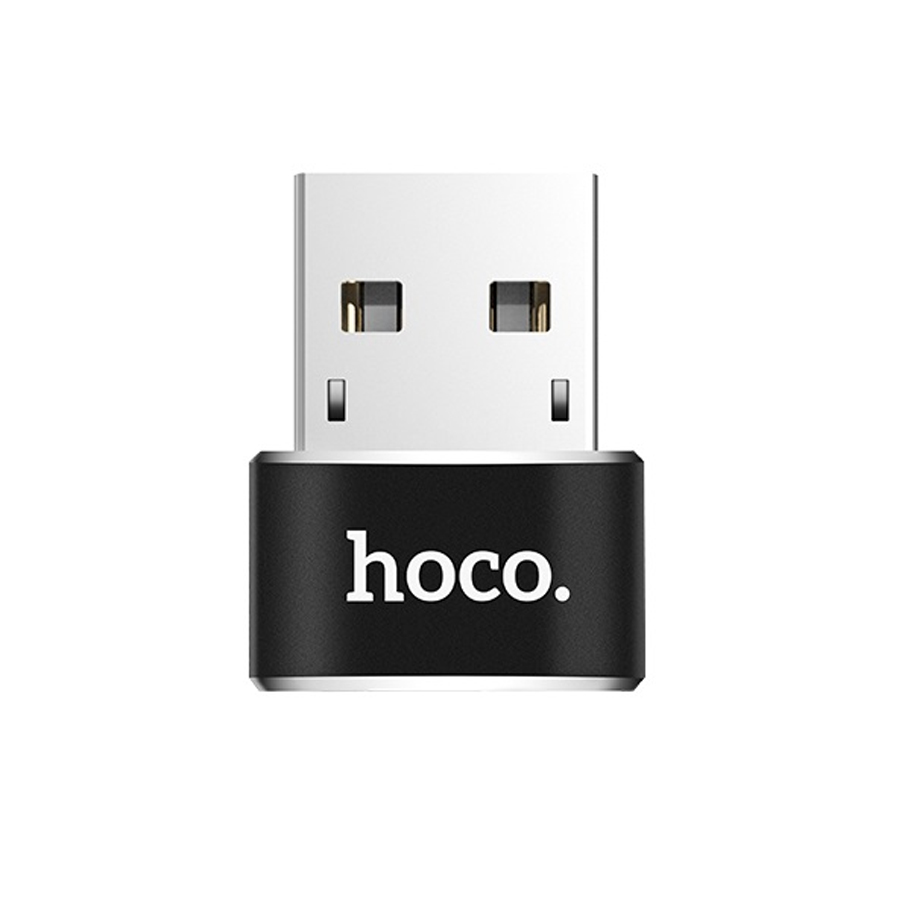 Переходник/Адаптер HOCO UA6 USB (m) - Type-C (f), черный фото
