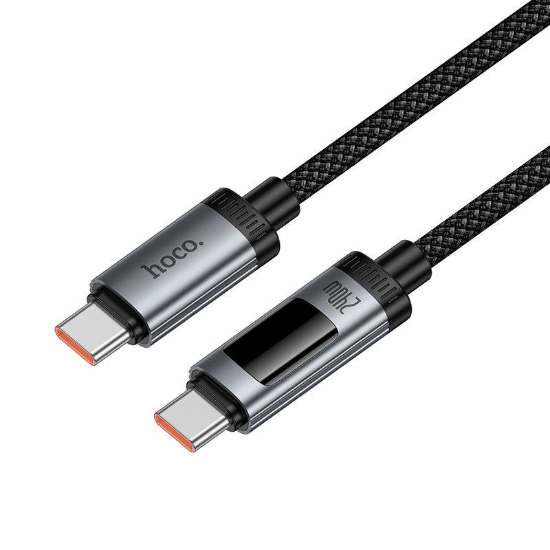 Кабель USB-C HOCO U148 Lord Type-C - Type-C, 240W, 1.2 м, черный фото