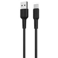 Кабель USB BOROFONE BX30 Silicone USB - Type-C, 2.4А, 1 м, черный фото