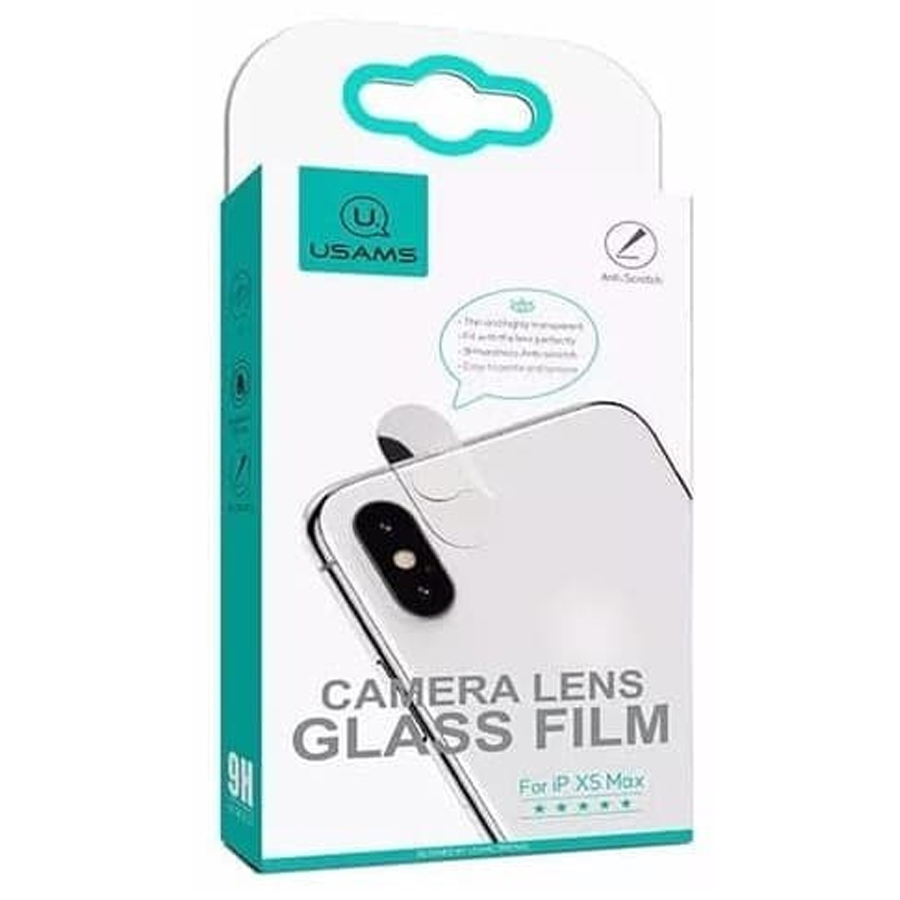 Защитное стекло на заднюю камеру USAMS US-BH468 для iPhone XS Max, прозрачный фото