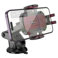 Автомобильный держатель HOCO H65 Gamble , зажимной, на приборную панель, черный+красный фото