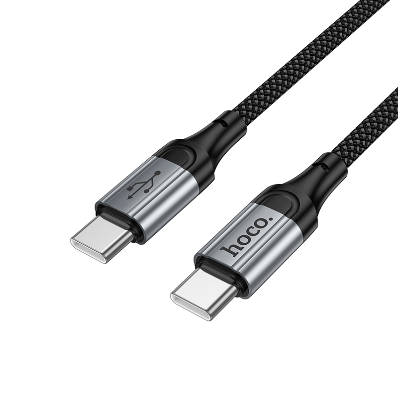 Кабель USB-C HOCO X121 Nuevo Type-C - Type-C, 3A, 60W, 1 м, черный фото
