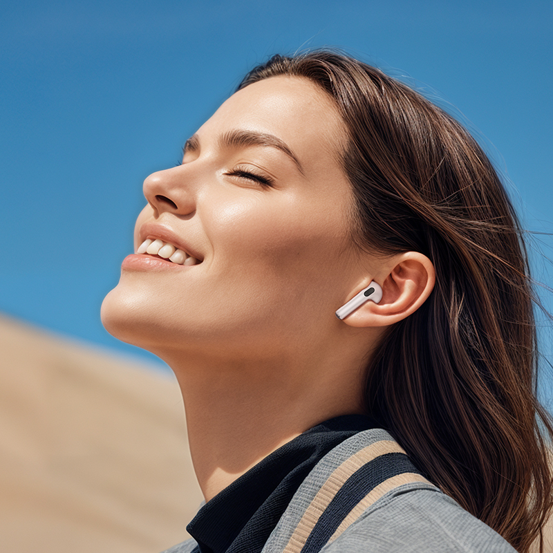 Беспроводные наушники TWS BOROFONE BW85 Smart, Bluetooth 5.4, белый оптом недорого с доставкой Беспроводные наушники TWS BOROFONE BW85 Smart, Bluetooth 5.4, белый фото