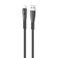 Кабель USB HOCO U70 Splendor USB - Lightning, 2.4А, 1.2 м, темно-серый оптом недорого с доставкой Кабель USB HOCO U70 Splendor USB - Lightning, 2.4А, 1.2 м, темно-серый фото