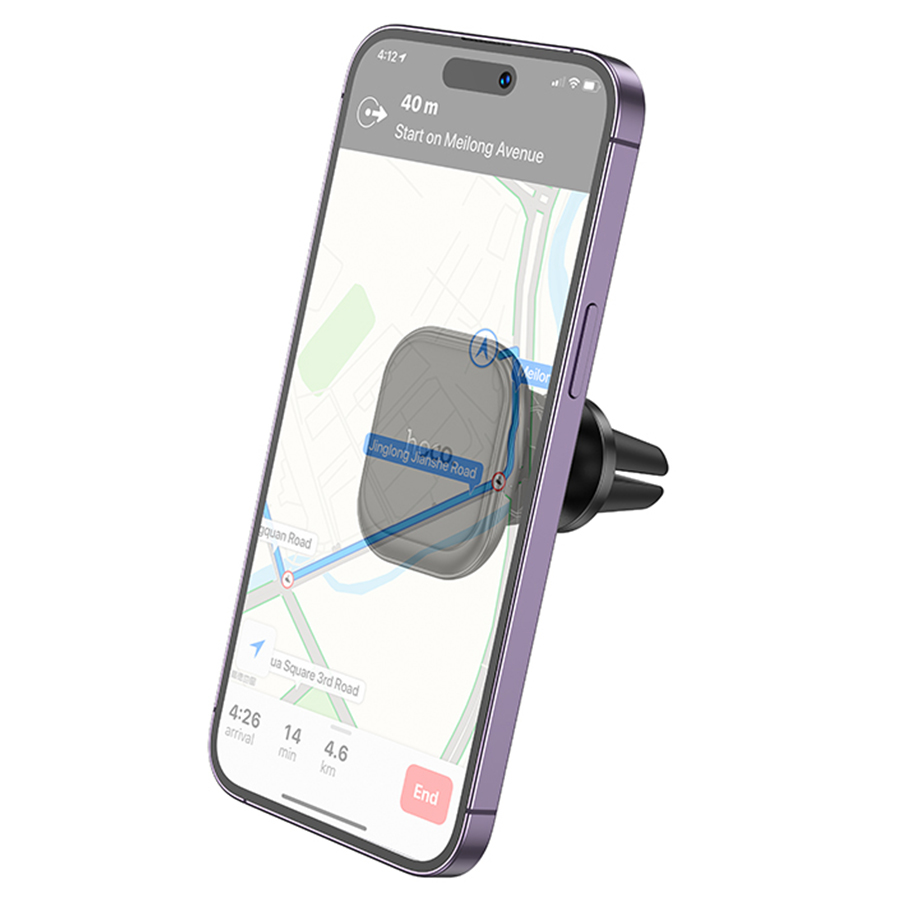 Автомобильный держатель HOCO H29 Brilliant, магнитный, на воздуховод, черный фото