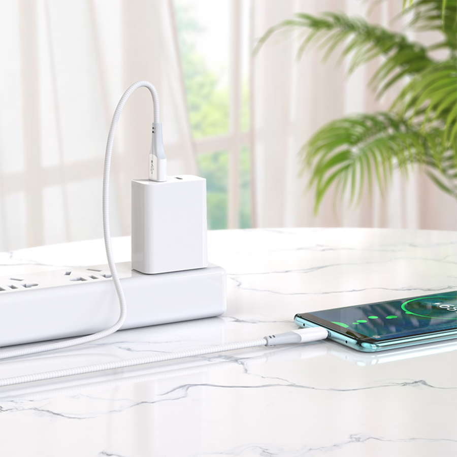 Кабель USB HOCO X70 Ferry USB - Type-C, 3A, 1 м, белый фото