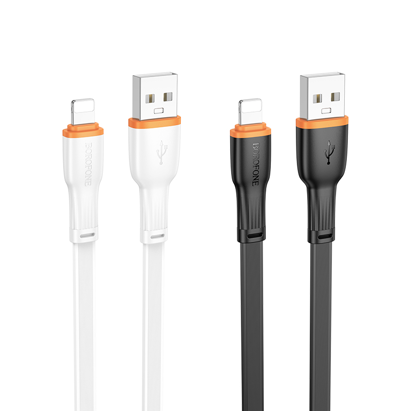 Кабель USB BOROFONE BX118 Esplendido USB - Lightning, 2.4А, 1 м, белый фото