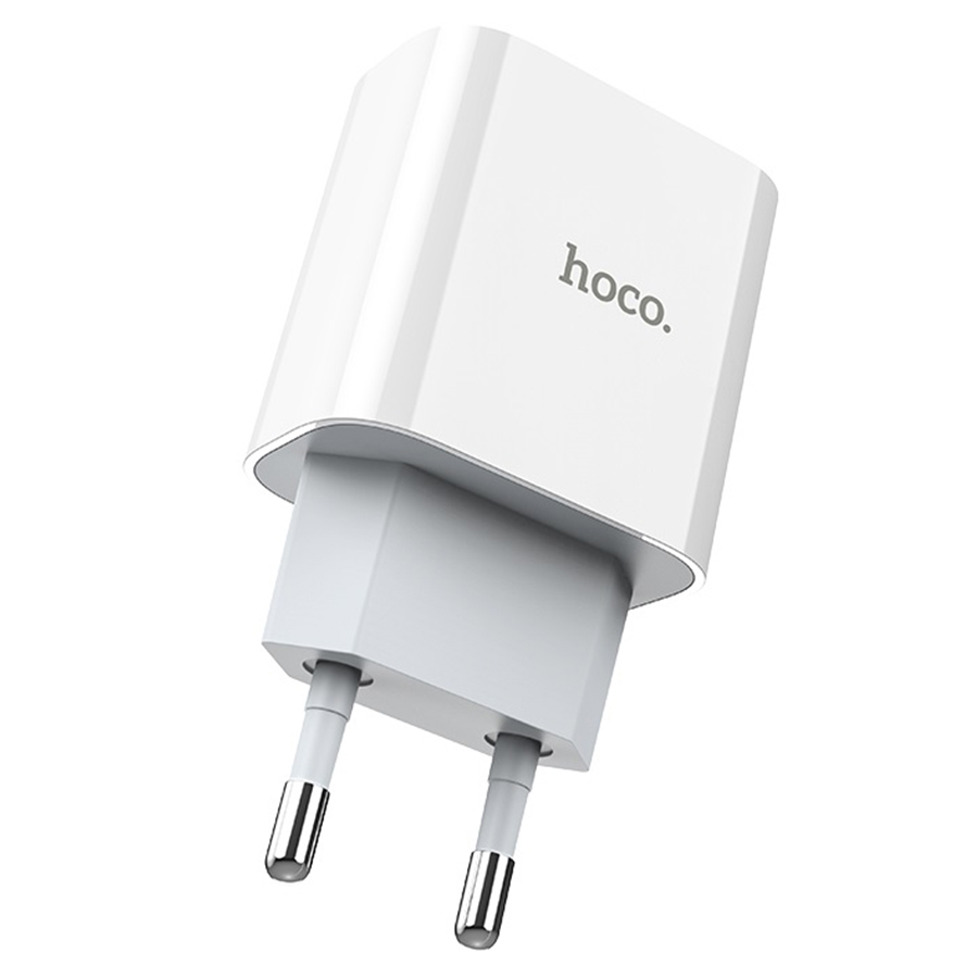 Сетевое зарядное устройство HOCO C76A Plus Speed 1xUSB-C, 3A, 20W, белый фото