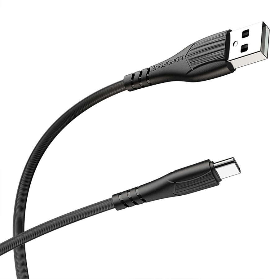 Кабель USB BOROFONE BX37 Wieldy USB - Type-C, 3A, 1 м, черный оптом недорого с доставкой Кабель USB BOROFONE BX37 Wieldy USB - Type-C, 3A, 1 м, черный фото