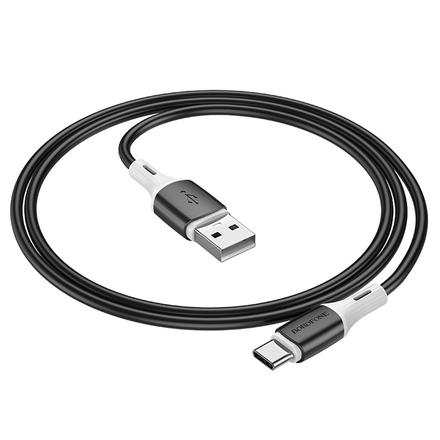 Кабель USB BOROFONE BX79 USB - Type-C, 3A, 1 м, черный фото