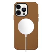 Чехол Leather Case with MagSafe KZDOO Mag Noble Collection для iPhone 13 Pro Max 6.7", коричневый (3) фото
