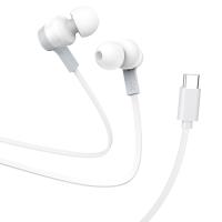 Проводные наушники HOCO M86 Oceanic, Type-C, 1.2 м, белый фото