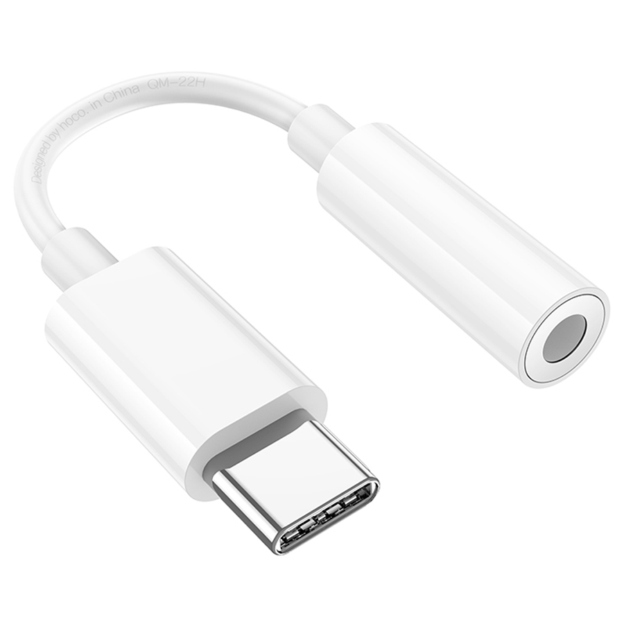Переходник/Адаптер HOCO LS35 Type-C (m) - Jack 3,5 (f), 8.2 см, белый фото