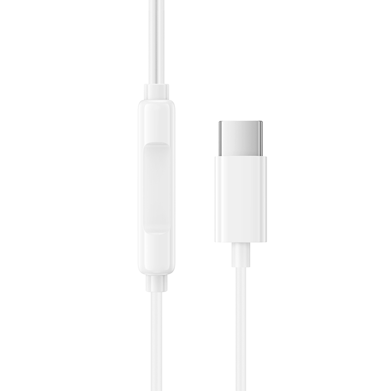 Проводные наушники BOROFONE BM100 Fuente, Type-C, 1.2 м, белый фото