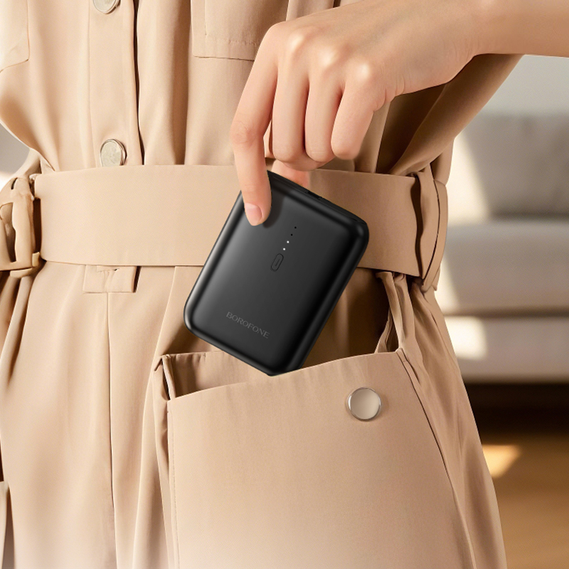 Портативный аккумулятор BOROFONE BJ81 Astute, 5000 мА⋅ч, черный фото