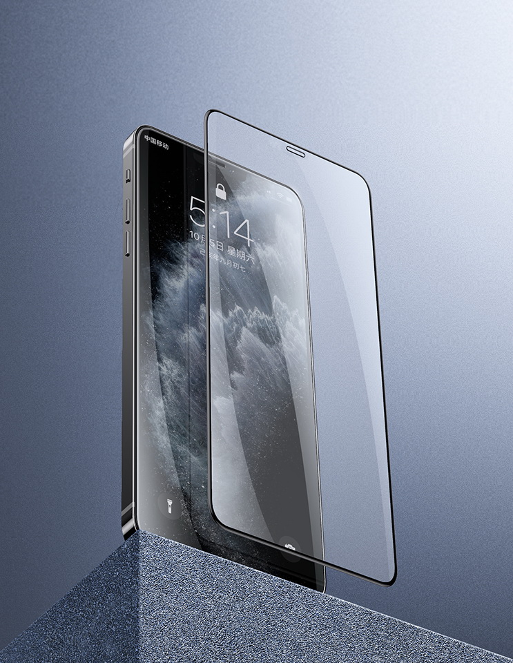 Защитное стекло REMAX GL-27 Medicine Glass для iPhone 14 Pro Max 6.7", прозрачный+черная рамка фото