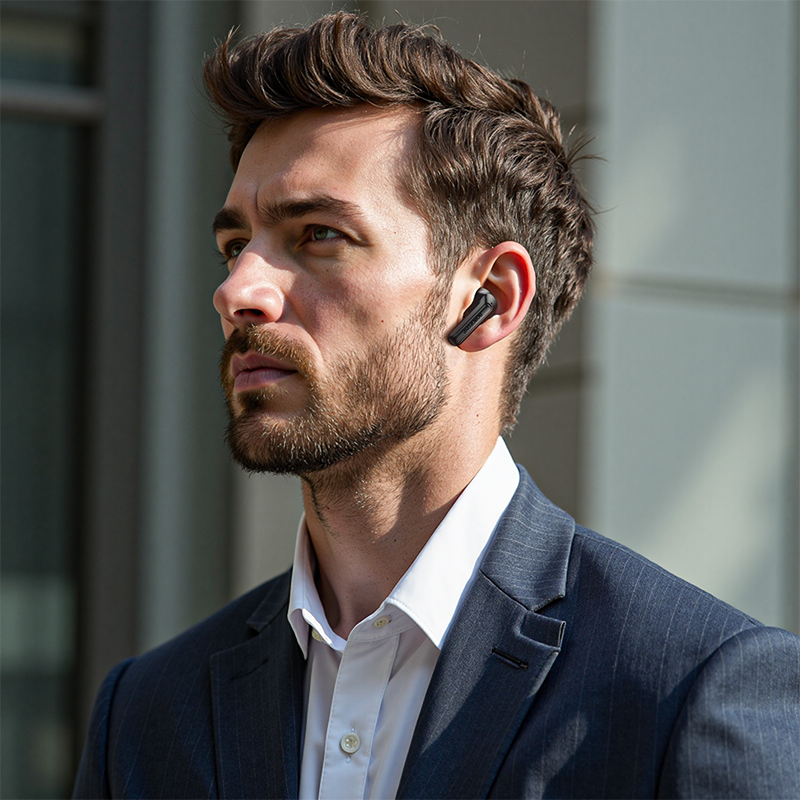 Беспроводные наушники TWS BOROFONE FQ8 High, Bluetooth 5.4, черный фото