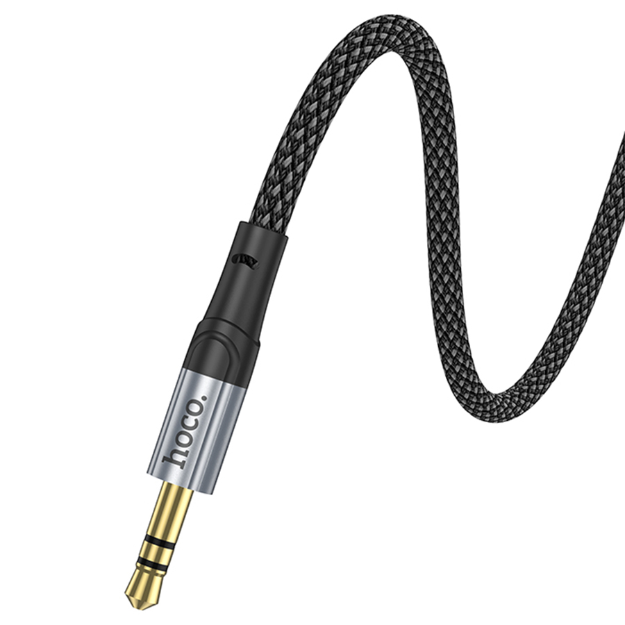 Аудиокабель HOCO UPA26 AUX Jack 3,5 (m) - Jack 3,5 (m), 1 м, черный фото