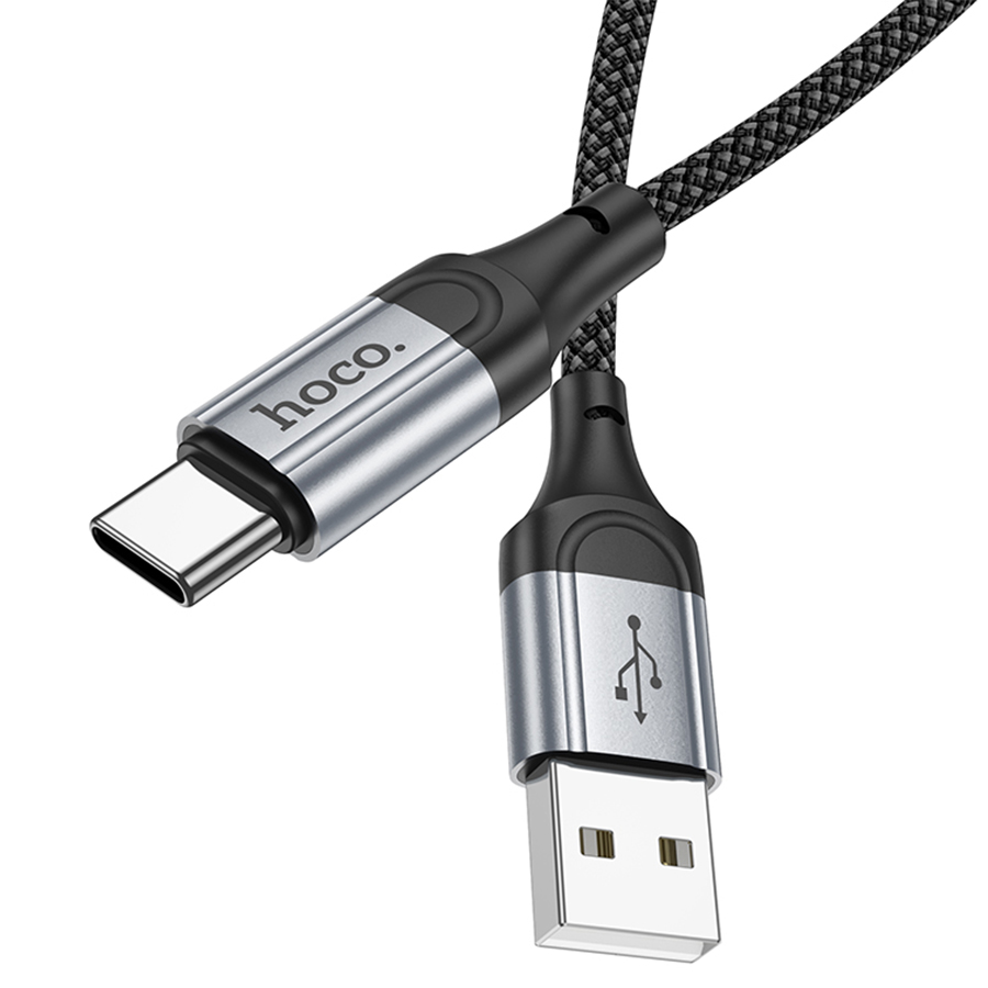 Кабель USB HOCO X102 Fresh USB - Type-C, 3A, 1 м, черный оптом недорого с доставкой Кабель USB HOCO X102 Fresh USB - Type-C, 3A, 1 м, черный фото