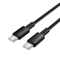 Кабель USB-C HOCO X119 Energy Type-C - Type-C, 3A, 60W, 1 м, черный фото