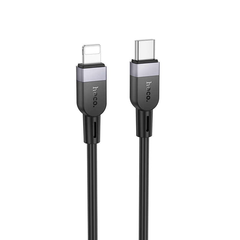 Кабель USB-C HOCO X109 Energy  Type-C - Lightning, 27W, 2 м, черный фото