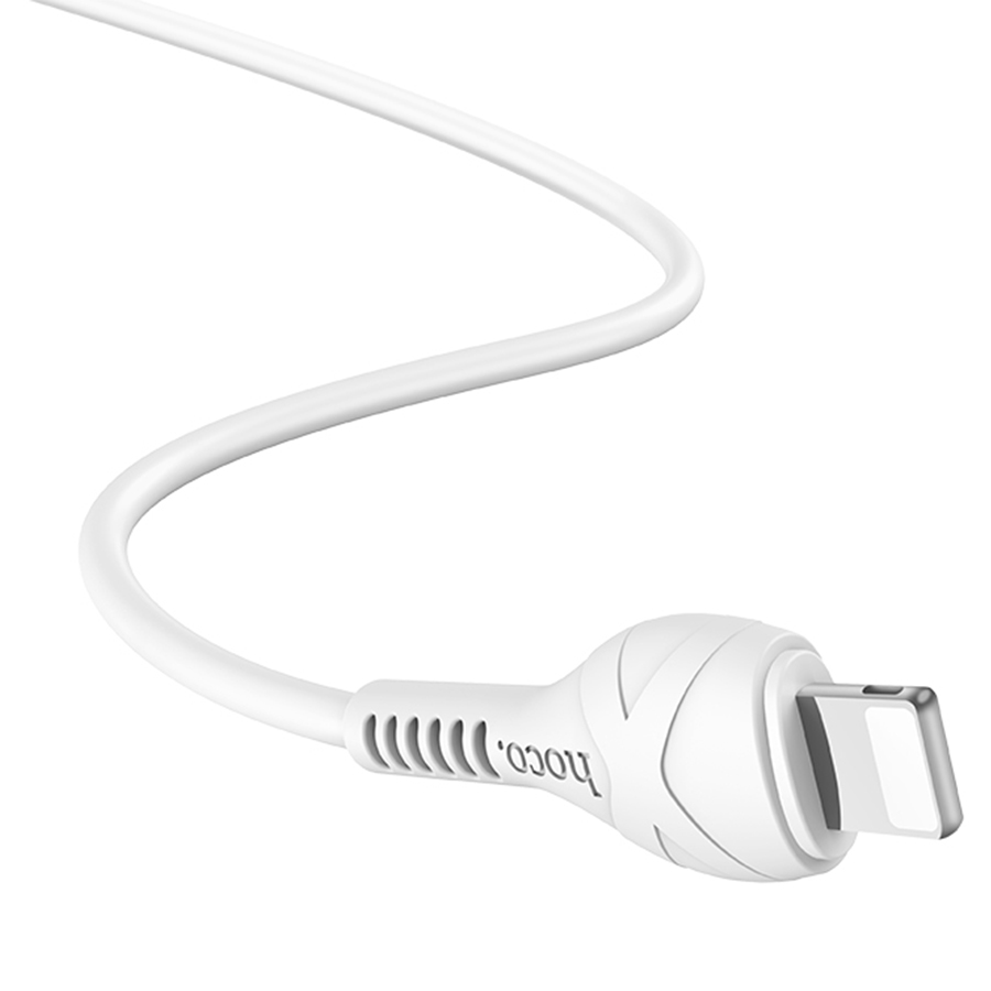 Кабель USB HOCO X37 Cool USB - Lightning, 2.4А, 1 м, белый фото