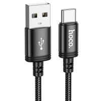 Кабель USB HOCO X91 Radiance USB - Type-C, 3A, 3 м, черный фото