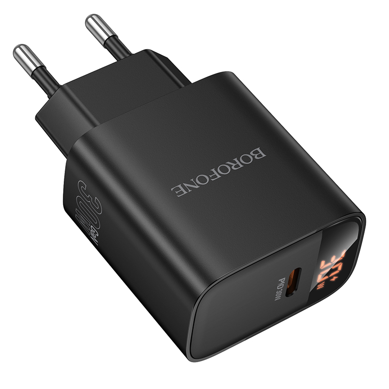 Сетевое зарядное устройство BOROFONE BA97A Ilustre  1xUSB-C, 30W, черный фото