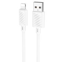 Кабель USB HOCO X88 Gratified USB - Lightning, 2.4А, 1 м, белый фото