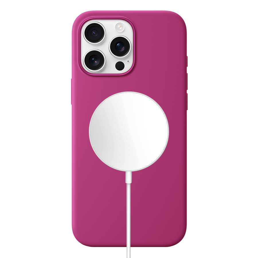 Чехол Silicone Case with MagSafe и Анимация цвета для iPhone 16 Pro Max (6.9"), розовый (7) фото