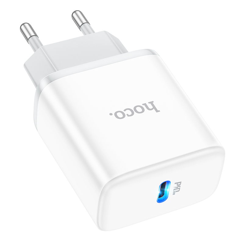 Сетевое зарядное устройство HOCO C104A Stage 1xUSB-C, 20W, белый фото