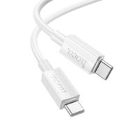 Кабель USB-C HOCO X107 Favor Type-C - Type-C, 3A, 60W, 1 м, белый фото