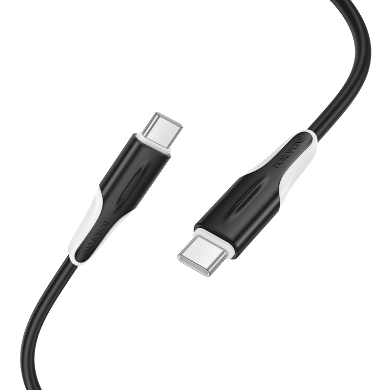 Кабель USB-C BOROFONE BX119 New Type-C - Type-C, 3A, 60W, 1 м, черный фото