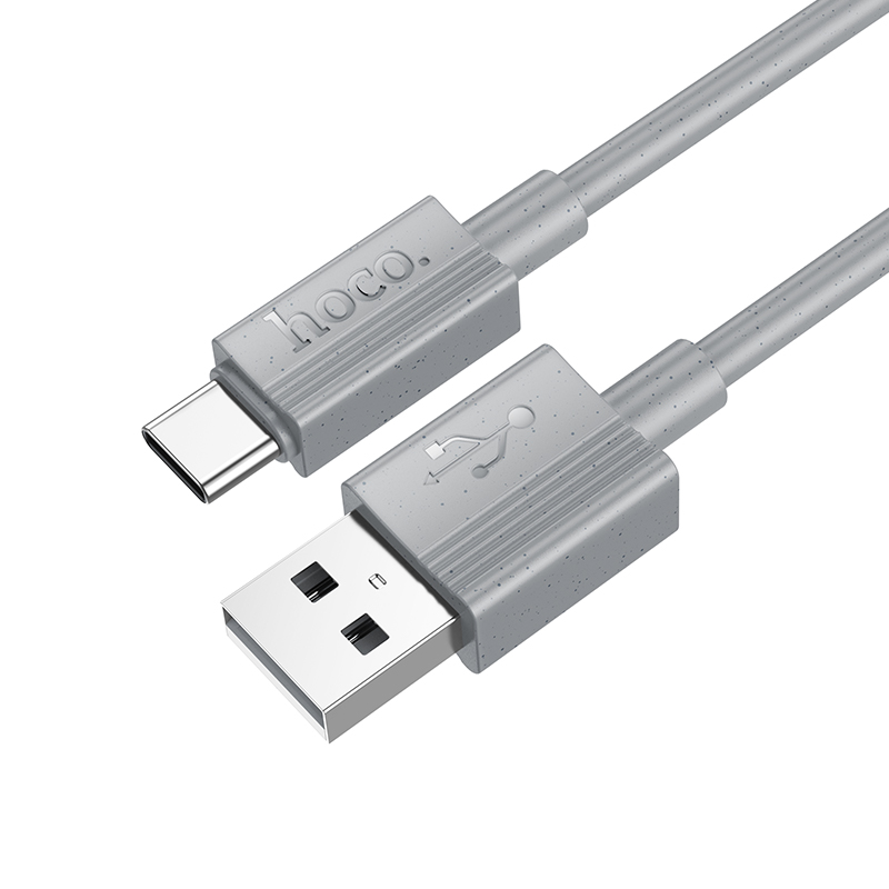 Кабель USB HOCO X107 Favor USB - Type-C, 3A, 1 м, серый фото