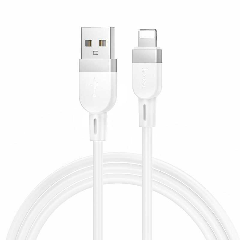 Кабель USB HOCO X109 Energy  USB - Lightning, 2.4А, 1 м, белый фото