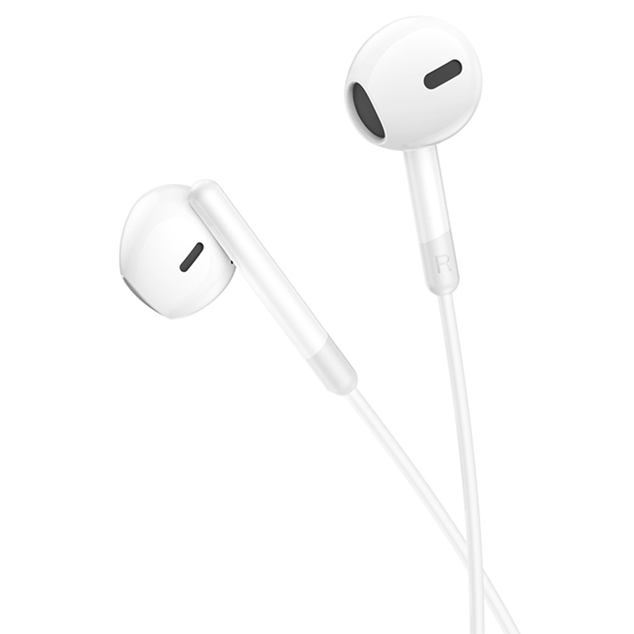 Проводные наушники HOCO M109 Pure joy, Jack 3.5mm, 1.2 м, белый фото