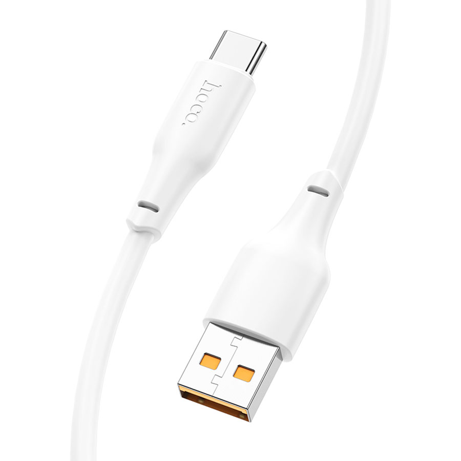 Кабель USB HOCO X93 Force USB - Type-C, 3A, 27W, 1 м, белый фото