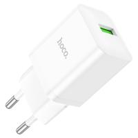 Сетевое зарядное устройство HOCO N26 Maxim 1xUSB, 3.0A, 18W, белый фото